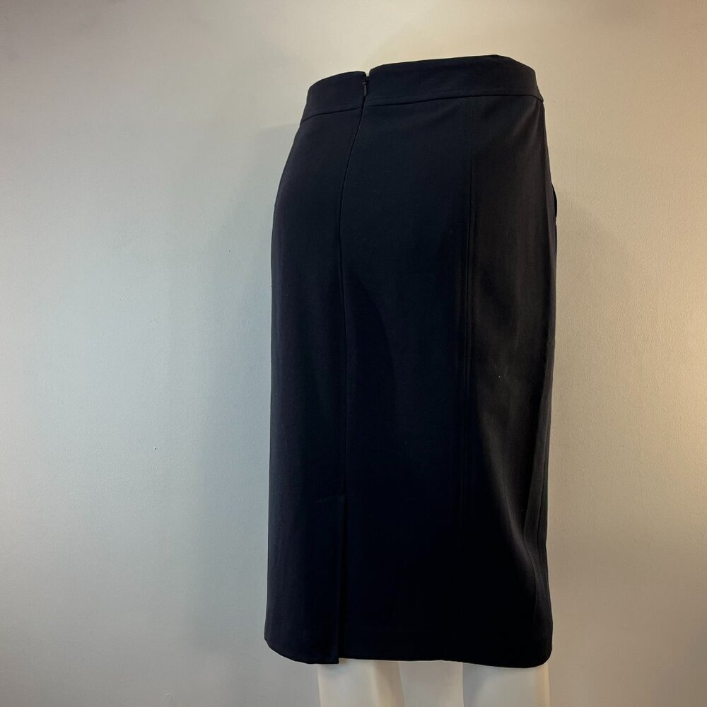 Charter Club Women's Navy Straight Midi Skirt - Size 14 - NWT - Picture 3 of 4